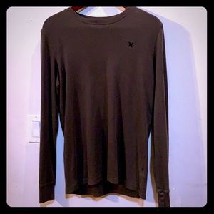 Hurley Long Sleeve Henley Crew Neck